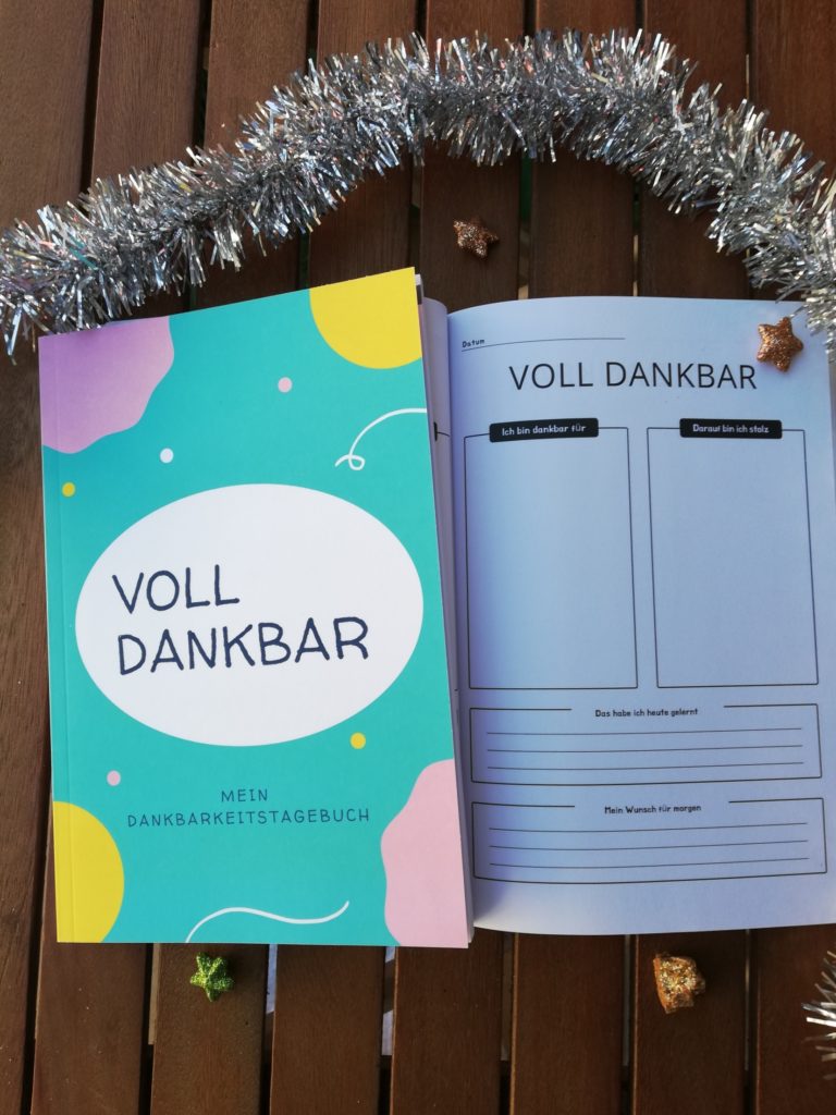 Dankbarkeitstagebuch "Voll dankbar" von "Die Glücksfinderin"